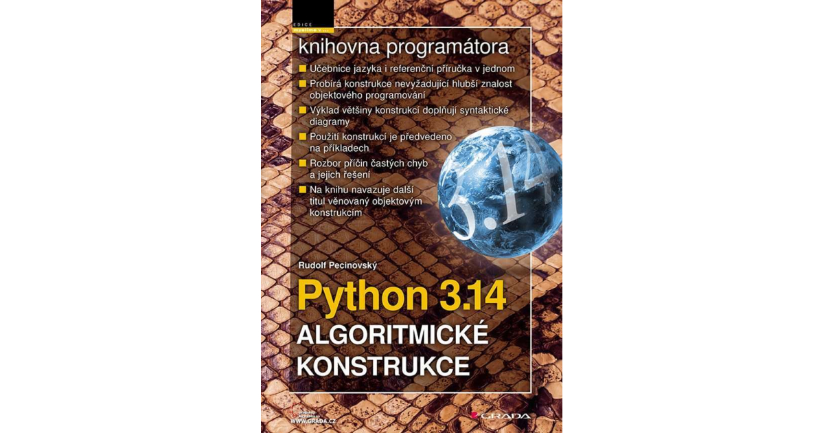 Python 3.14 - Algoritmické konstrukce | eKnihy, elektronické knihy ...
