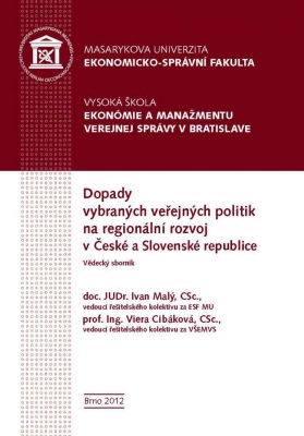 Dopady vybraných veřejných politik na regionální rozvoj v České a Slovenské republice