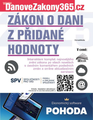 Zákon o dani z přidané hodnoty 2025 s úvodním komentářem změn